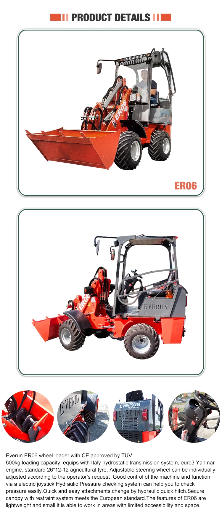 Best Selling Everun Brand Er06 Front End Loader Concrete Mixer Buy