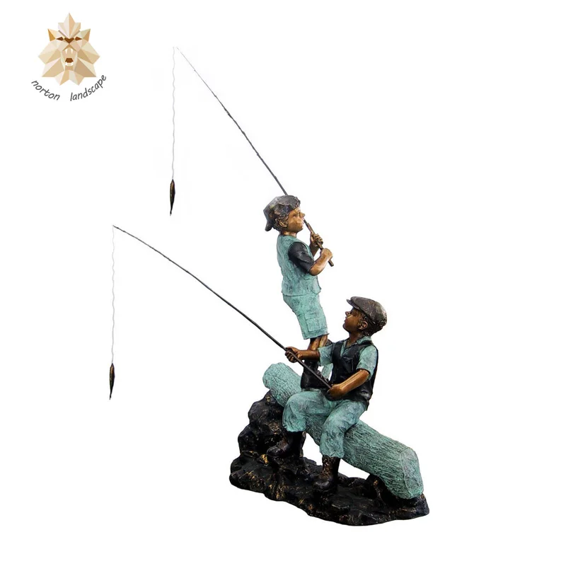 Life Size Bronze Sculpture Boy Fishing Statue For Sale Ntbs485y Buy