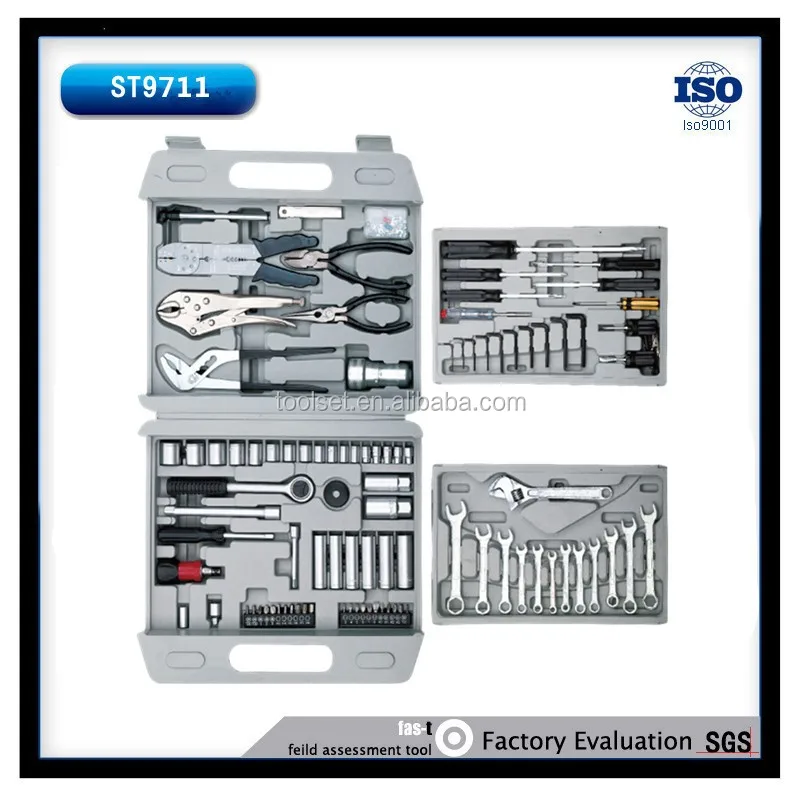126pcs All Hand Tools Names,4 Layers Complete Tool Box Set,Car