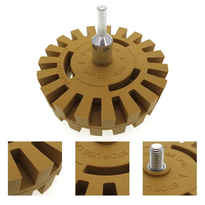4inch 100mm Rubber Buffing Wheel For Drill With 1/4" Adapter Buy