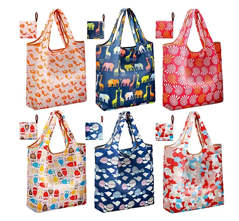 compact reusable grocery bags