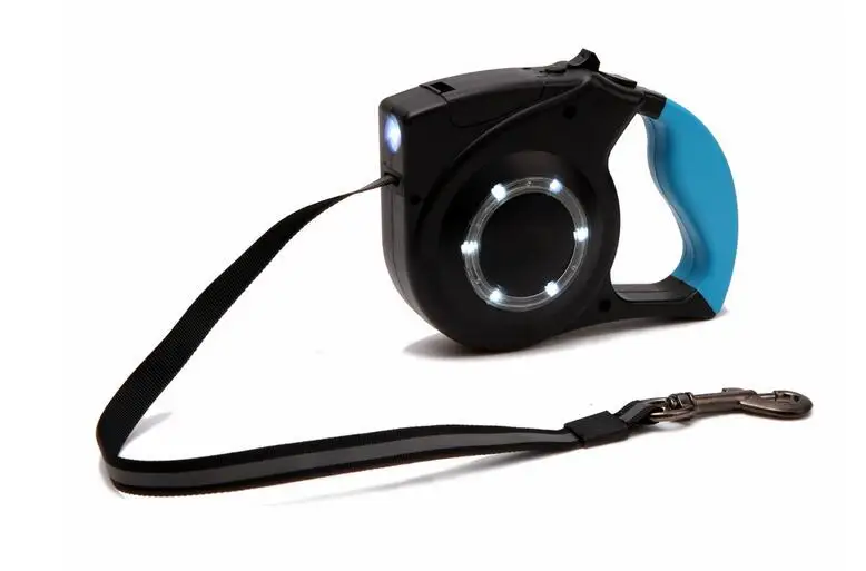 4m Hands Free Smart Dog Leash Led Retractable Dog Leash With LED Light
