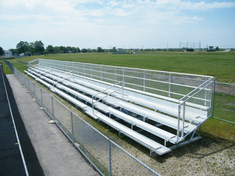 Aluminium Sports Field Side Bench Seats Spectators Bleachers Seats