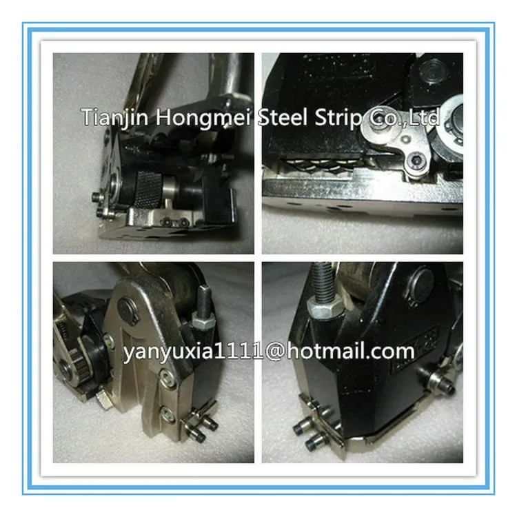 Manufacturer Buckle Free manual steel strapping  tools machine for 13-25mm Steel Band Strip