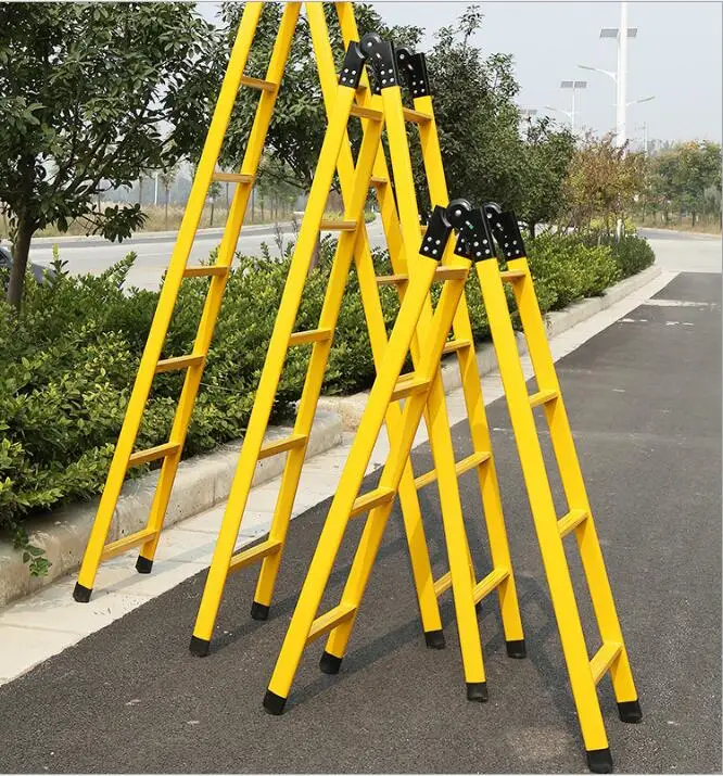 super light round pipe m-type ladder