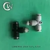 PB Pneumatic Threaded Three Way Pipe Fitting/PlasticTube Fitting
