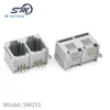 Superior quality rj11 double ports modular connector telephone jack