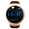 Free logn design kw18 smart watch for apple samsung android support heart rate monitor health full round smartwatch