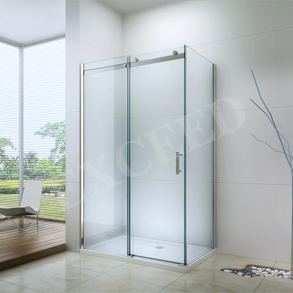 High Quality Australian Standard Brass Hinge L Shape Glass Shower