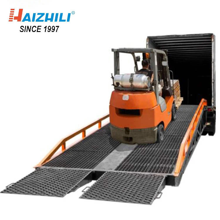 Mobile Container Loading Dock Ramp Forklift Loading Ramps Forklift