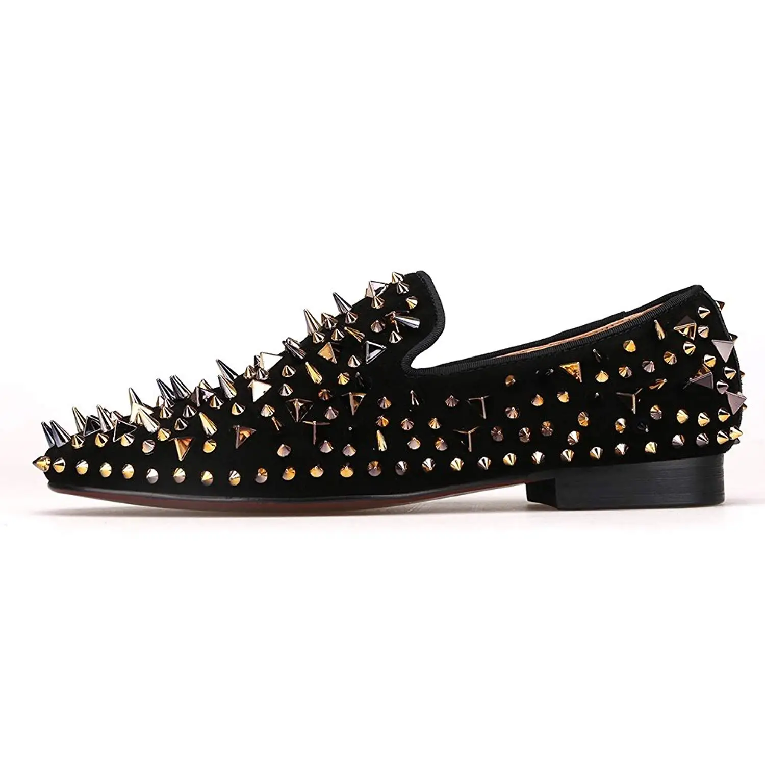 spiked loafers womens