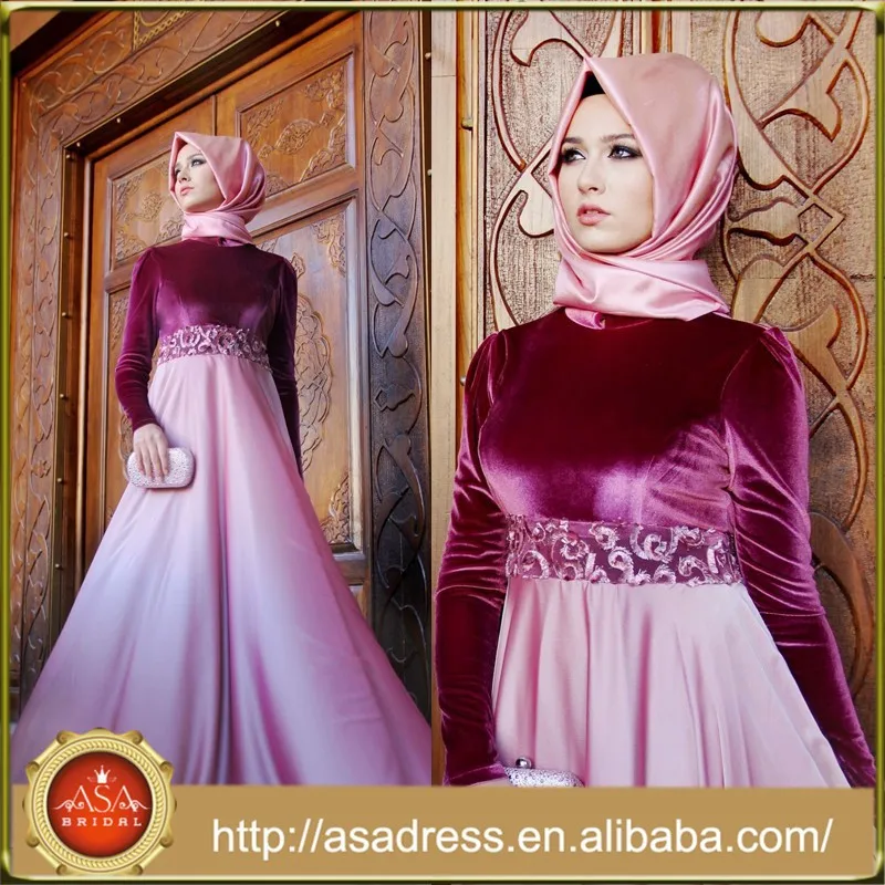 Ate08 Gros 2015 étage Longueur Dames Manches Longues Maroc Musulmane Abaya Caftan Robe De Soirée Avec Hijab Buy Robe De Soirée Caftanrobe De Soirée