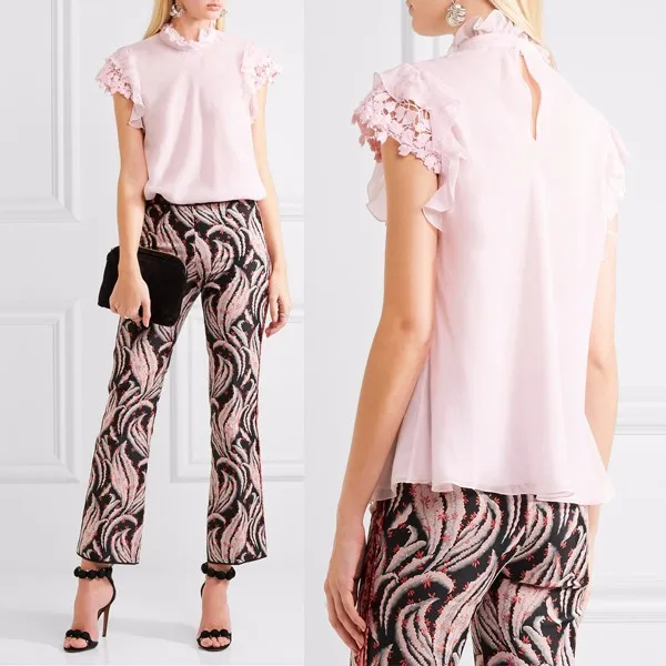 blusas de guipur elegantes