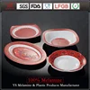 Beautiful plastic dinnerware sets melamine plastic color arabic dinner set