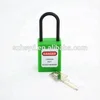 2018 New Design Hot Sell Slim Nylon Shackle Insulation Safety Padlock with CE Certification!