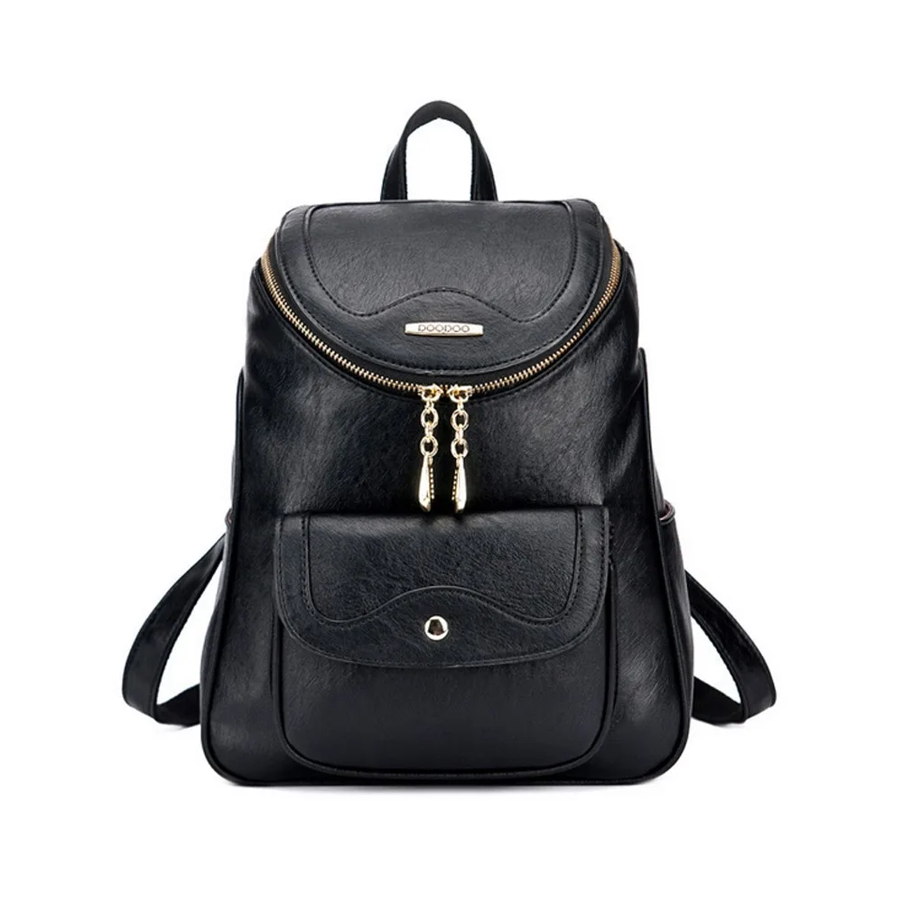 pu leather laptop backpack