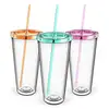 ice cream plastic dessert juice drinking cups 16oz pp plastic cup with straw