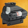Classic 3-Position Rheostat Tllumination 4 ReticleS Green/Red Dot with Dovetail Red Laser Sight Holographic Reflex Scope
