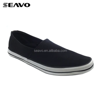 men's all black canvas shoes