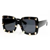 Fashion Sunglasses Women Luxury Brand Designer rivet Steak punk Square Oversize Cool Sun Glasses Men Female shades UV