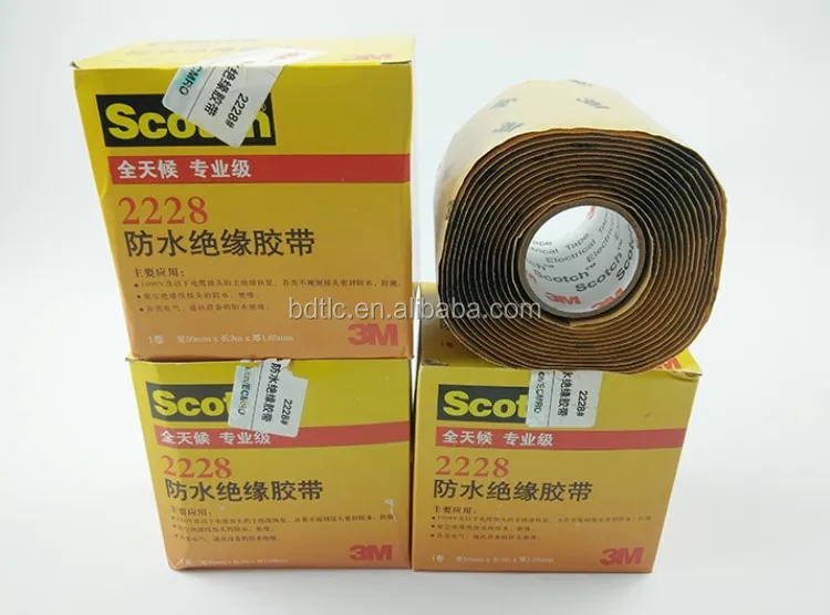 1 Roll 2228 Waterproof Rubber Mastic Tape 50.8mm*3M*1.65mm Protection 