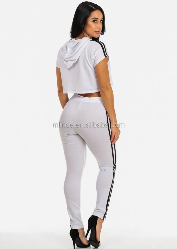 crop jogging suit