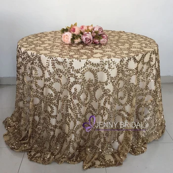 Sqn 73gl Custom 108 Inch Round Rose Gold Table Cloth Sequin Sqn 73gl Custom 108 Inch Round Rose Gold Table Cloth Sequin Tablecloth