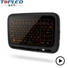 High grade latest nano receiver 3 level backlit russian mini wireless mouse keyboard with scroll freely through web pages
