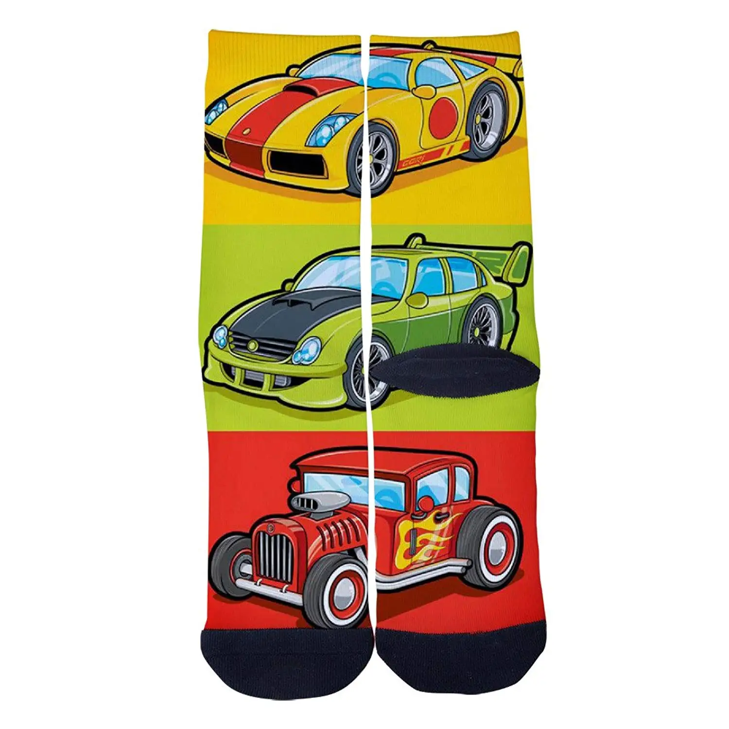 Racing Car Socks Mens Womens Casual Socks Custom Creative Crew Socks