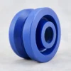 SS High-tech light weight solid Polyurethane PU 5 inch v groove caster wheels heavy duty v groove caster wheels