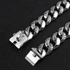 OUMI Custom Durable Snake Skin Stainless Steel Width 32mm 30mm 24mm Pet Dog Collar And Lead Choke Chains