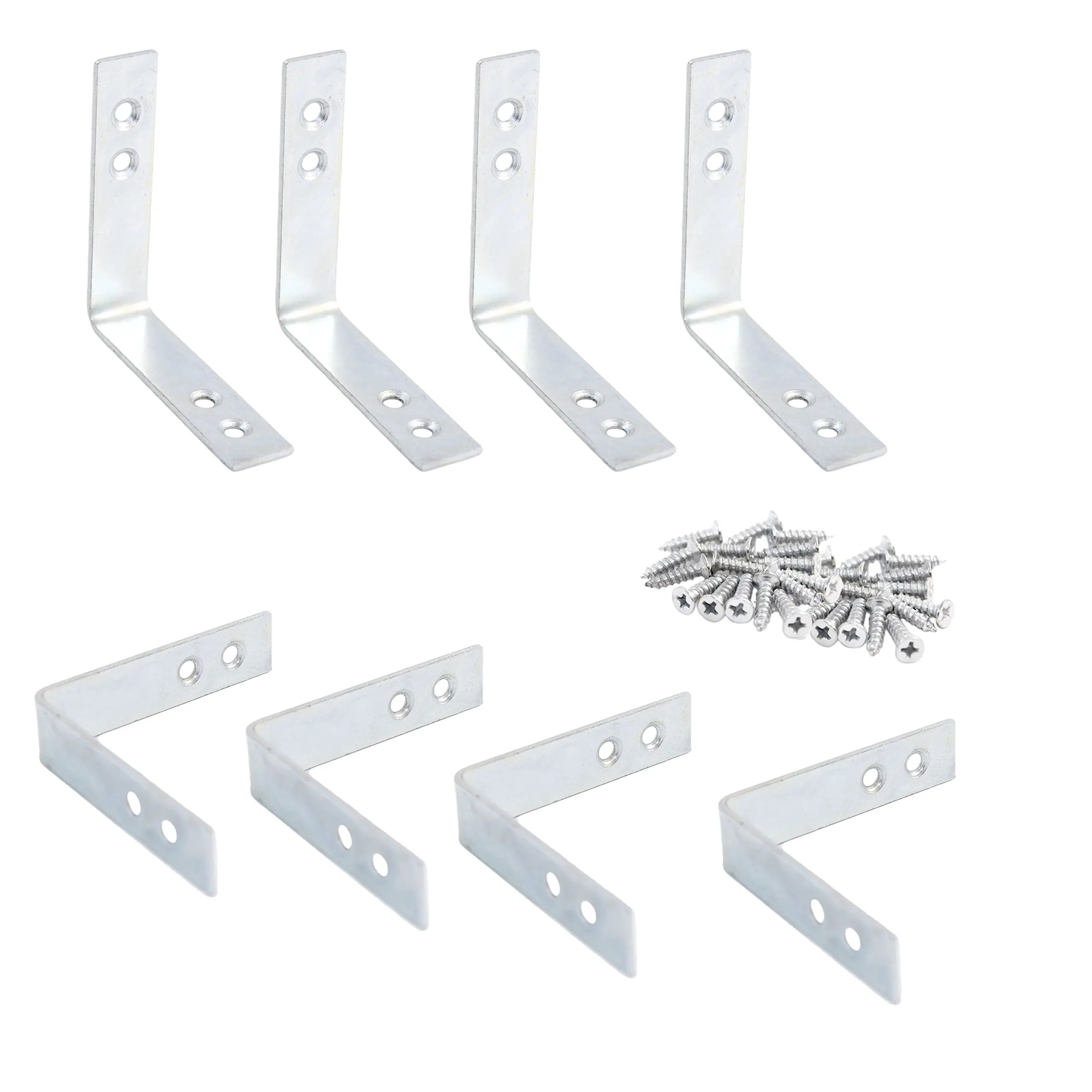 Buy Pack of 8 Corner Brackets with Screws Included in Cheap Price on ...
