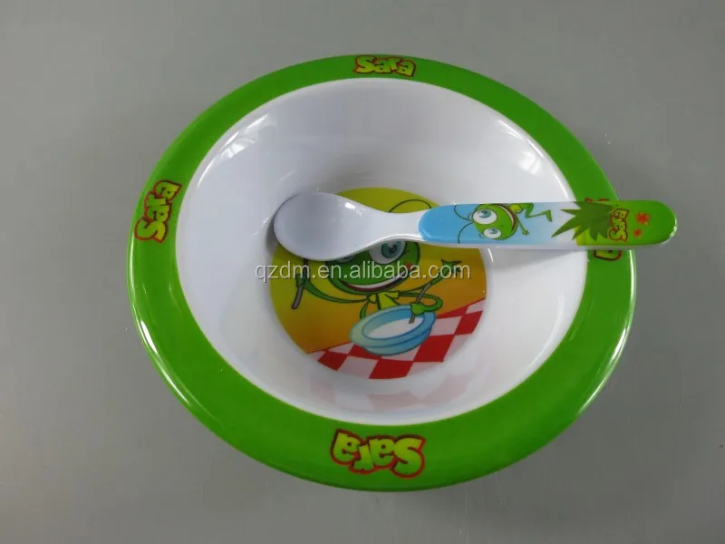 Melamine Kids Lunch bowl + spoon ,Bady bolw and spoon