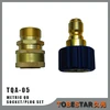 Brass 3/8"Male x M22 Male QD Socket and Plug for Pressure Washer