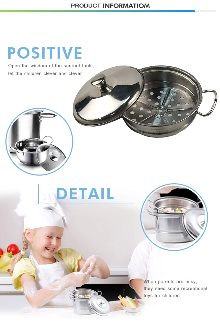 mini steel kitchen set for real cooking