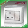 IP55 waterproof outdoor socket UK socket with switch weatherproof socket