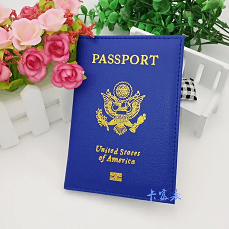 Soft Pu Leather Gold Stamp Passport Cover Buy Passport Holder,Soft Pu
