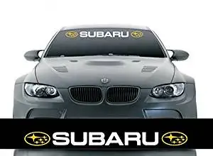 Buy Etie 125xcm Reflective Material Car Styling Front Windshield Banner Decal Vinyl Car Stickers For Subaru Auto Diy Exterior Modifield Accessories Black Background In Cheap Price On Alibaba Com