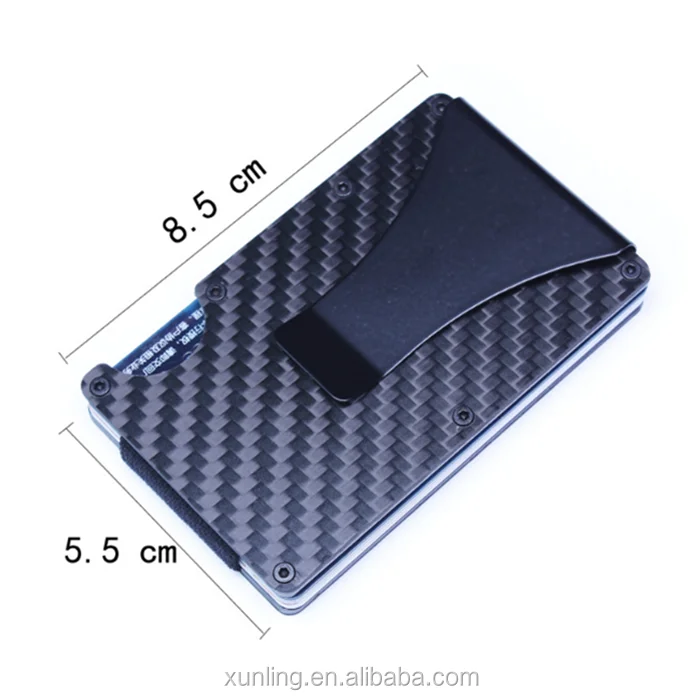 Double Carbon Fiber Slim Wallet 3k Carbon Card Case Credit Card Holder