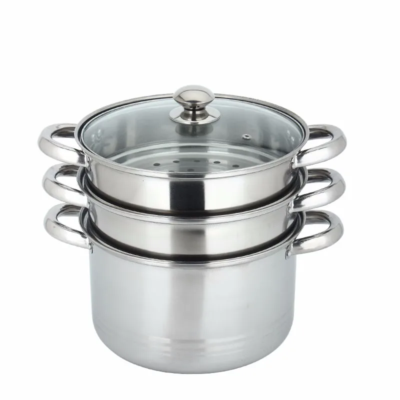 Wholesale Soup Pot Stainless Steel Stock Pot With Brown Glass Lid Cooking Pot Buy Stock Pot