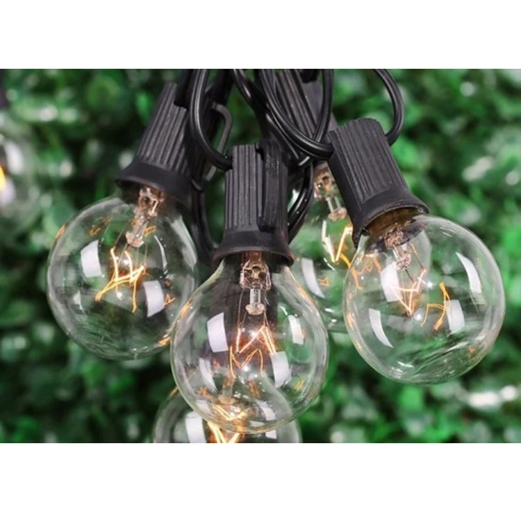 Battery Operated Globe Bulbs Outdoor Vintage Backyard Wedding Decoration String Waterproof Lights With Remote Controlled