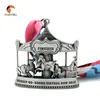 Antique Silver Carousel Figure Gift Sports Souvenir Prize Award Virtual Running Finisher Medalla Plaque Ribbon Lanyard