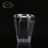 High quality transparent ps clear cheap 2oz square plastic china disposable cups