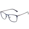 BIg Size Eyeglasses Two Tone Cole Metal Eyewear OBE Spring Hinge Optical Frame European Marker