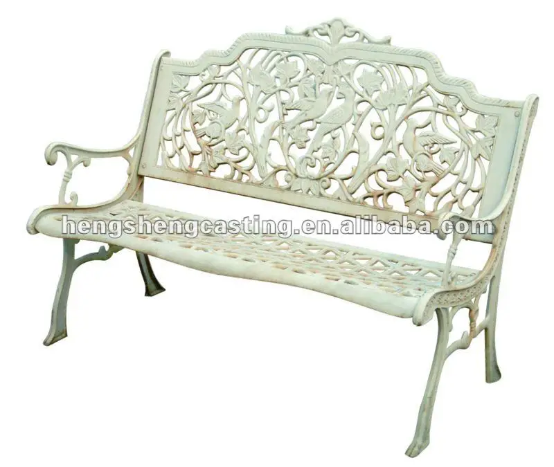 Hot Sell Unique Designing Antique Wrought Iron Garden Bench For Outdoor