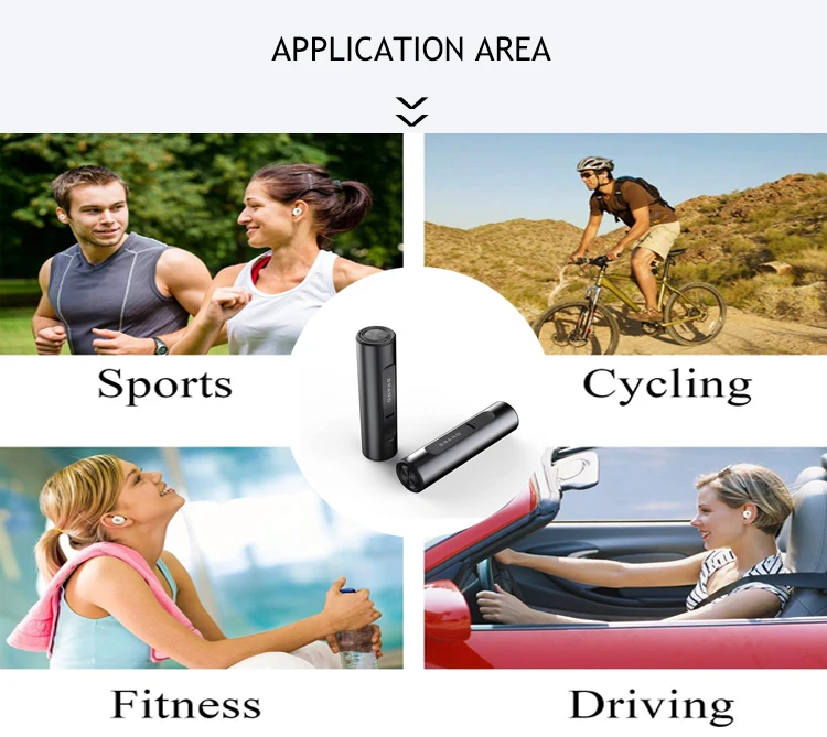 TWS Earphone True Wireless Earbuds Twins bt Headphones portable Stereo music Headset with Mic - ANKUX.COM