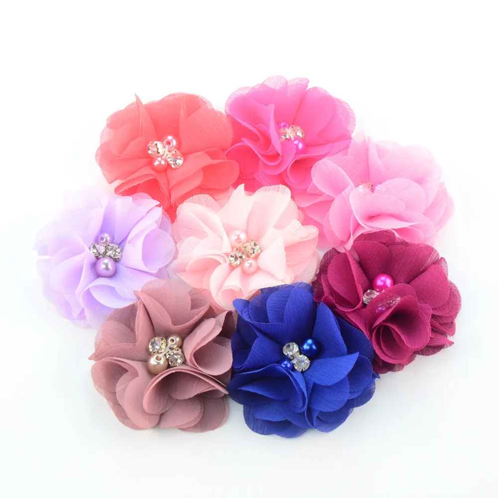 real looking flower hair clips