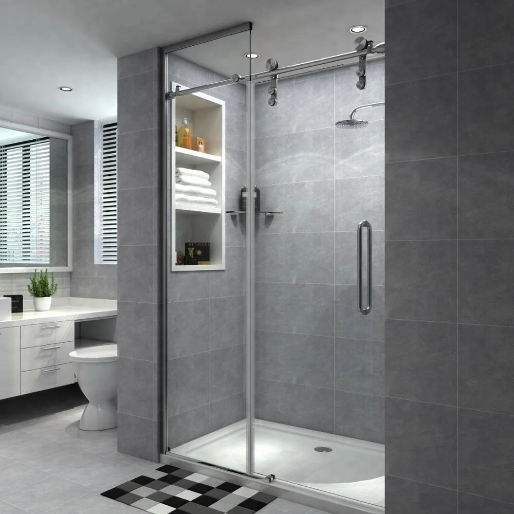 Glass Sliding Door Hardware Stainless Steel Shower Sliding Door