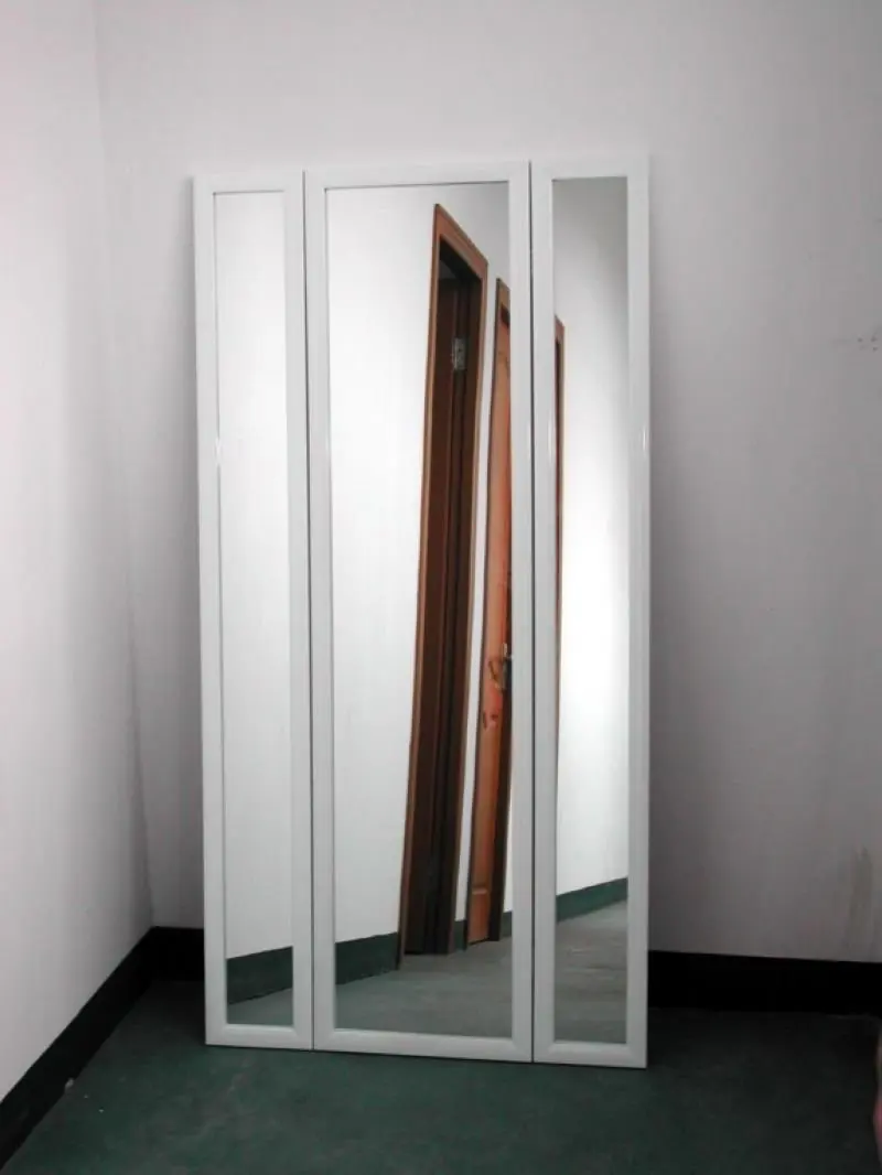 White Decorative Standing Three Way Mirror White Decorative Standing Three Way Mirror
