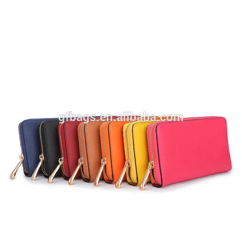 2020 new arrival Embossed Genuine Leather women long Wallets zipper luxury design Pure color ladies phone card cash girls purses